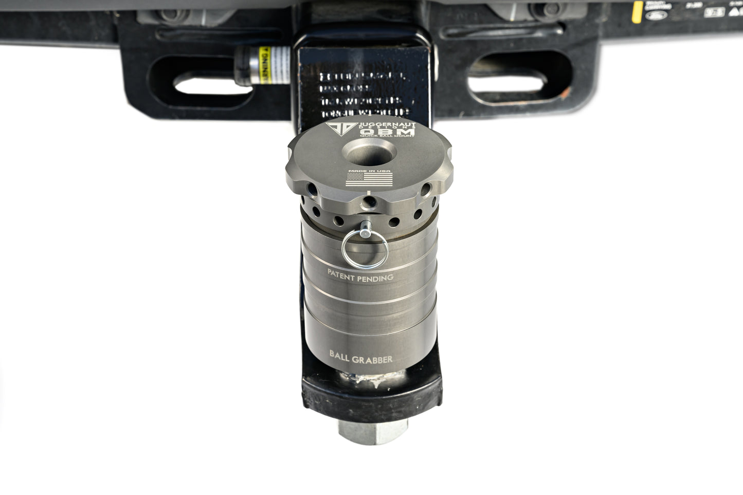 The QBM on a ball hitch.