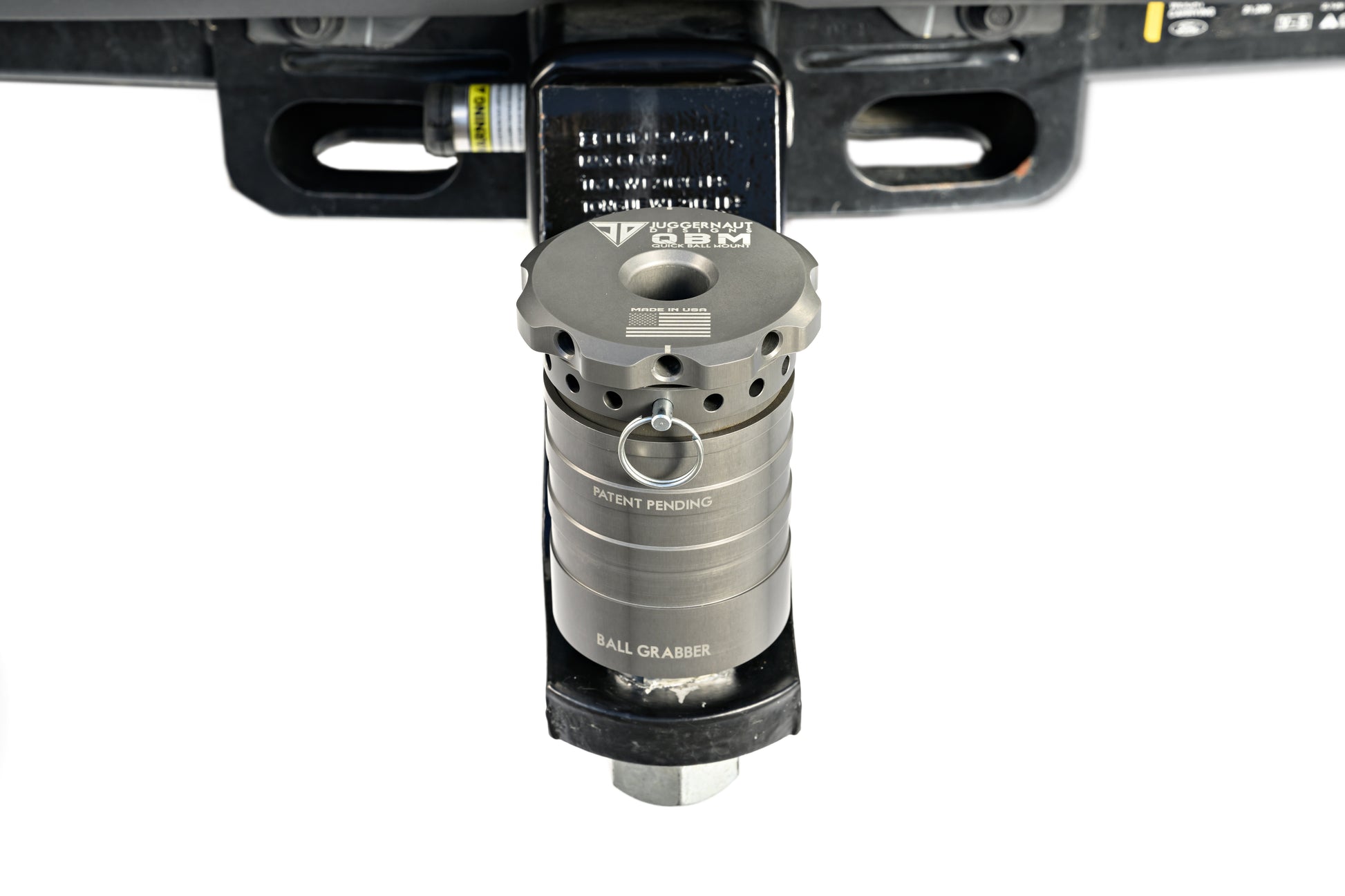 The QBM on a ball hitch.